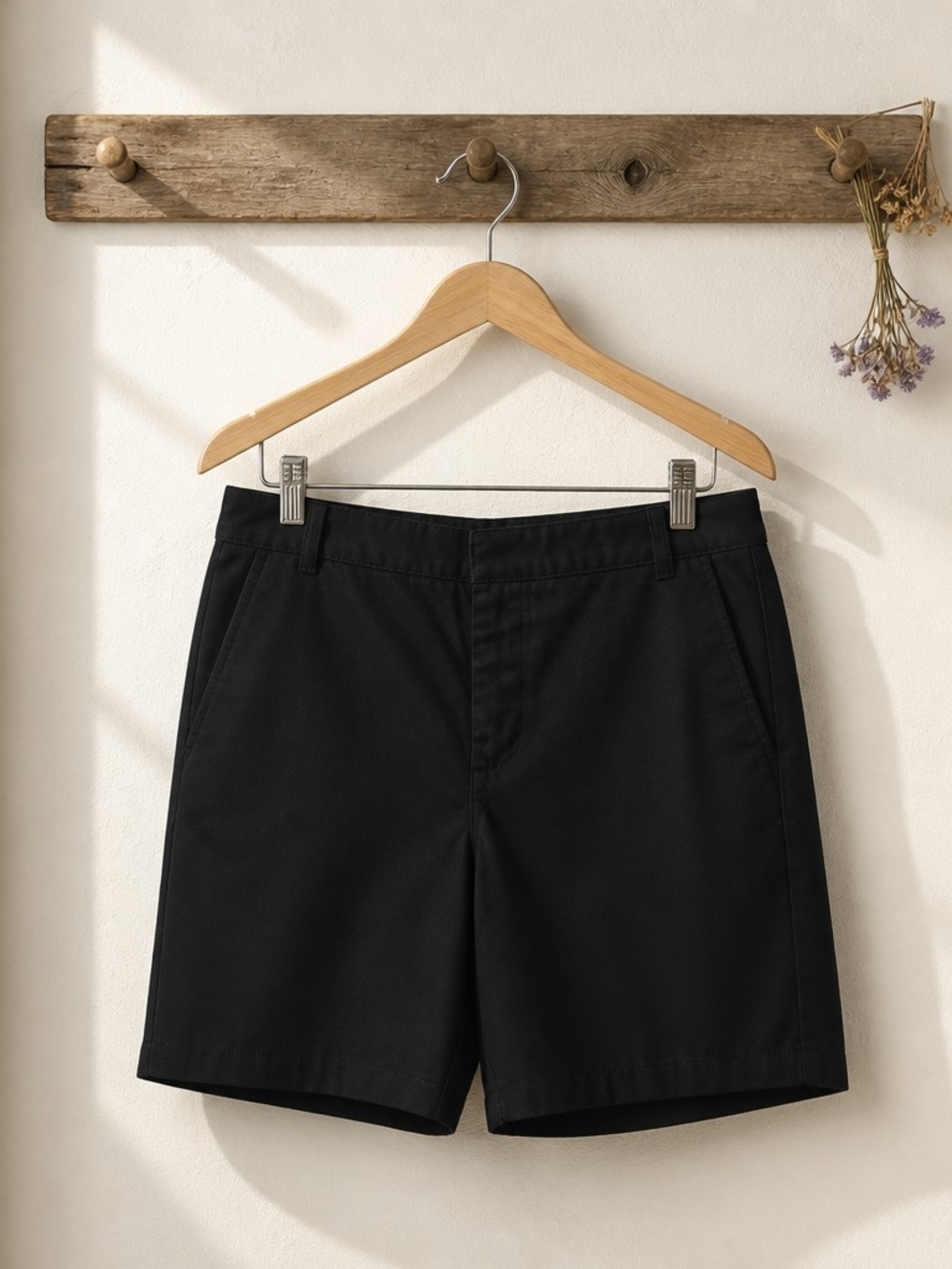 Women's  Black Casual Shorts